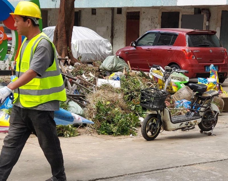 网友投稿：10月23日，江门仍在继续经理居民种植的绿植