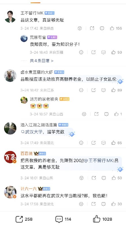 “精致的利己主义”近日，武汉大学社会学院教授 吕德文 发文谈养老金