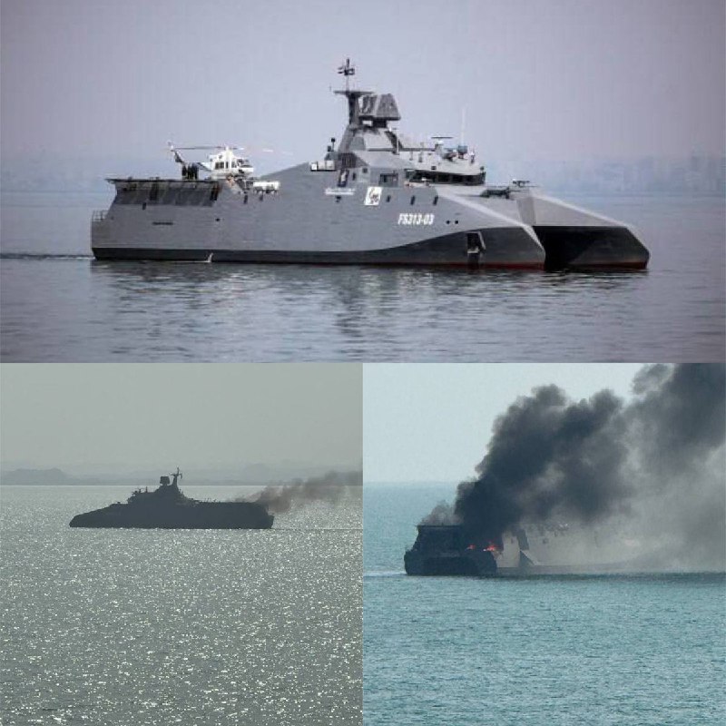 被击沉的伊朗护卫舰照片查看原文📝 引用推文:伊朗护卫舰在斯里兰卡附近海域遇袭 百余名船员失踪3月4日，据路透社援引斯里兰卡海军与斯里兰卡国防部消息称，伊朗海军护卫舰IRIS Dena在印度洋靠近斯里兰卡的海域疑似遭到潜艇攻击