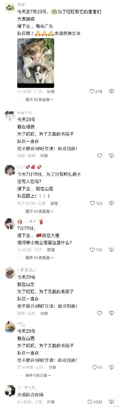 “今日我若再沉默不语，明日烈火将烧到我的头”7月19日，遭虐杀的流浪小狗“旺旺”事发地的揭阳文旅抖音号”揭阳市旅游文旅“开放评论区
