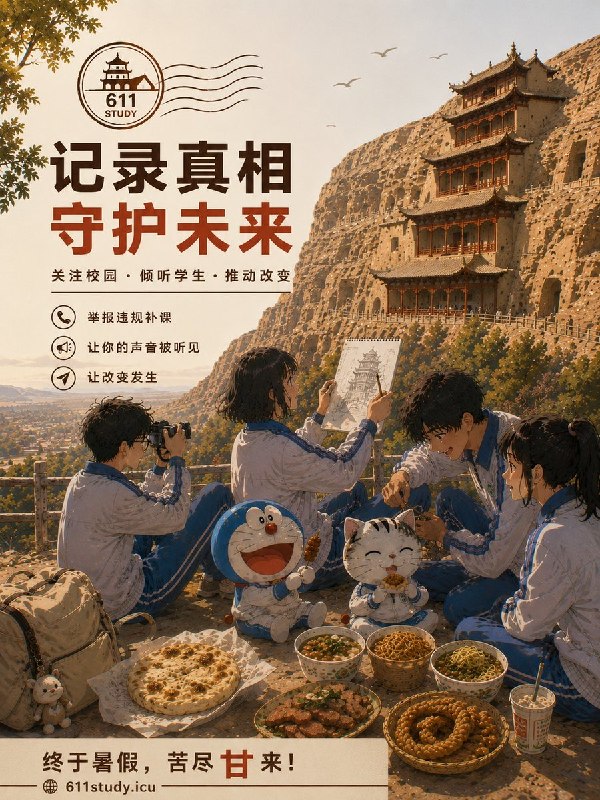 RT @611Study: 从兰州到天水，从河西走廊到陇东，只要投稿信息足够详细，我们会整理证据，向涉事学校和当地教育部门举报，并通过电话继续跟进