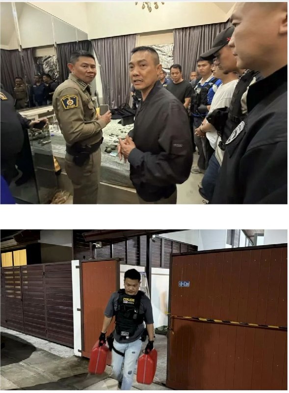 一名中国33岁籍男子在泰国的家中被捕，警方在其家中缴获大量军火