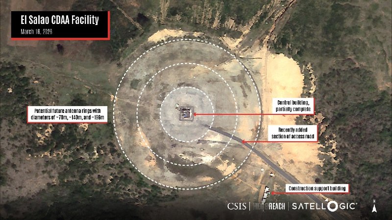 与中国有关的古巴情报站现已全面投入使用6月18日，美国智库 CSIS 发布卫星图像分析称，古巴 Bejucal 一处长期被认为可能与中国有关的信号情报设施，近两年新建的大型环形天线阵列似乎已经完工，并“很可能已经开始运行”该阵列可用于高频信号测向、截获和定位无线电通信查看原文与中国有关的古巴情报站现已全面投入使用6月18日，美国智库 CSIS 发布卫星图像分析称，古巴 Bejucal 一处长期被认为可能与中国有关的信号情报设施，近两年新建的大型环形天线阵列似乎已经完工，并“很可能已经开始运行”该阵列可用于高频信号测向、截获和定位无线电通信查看原文