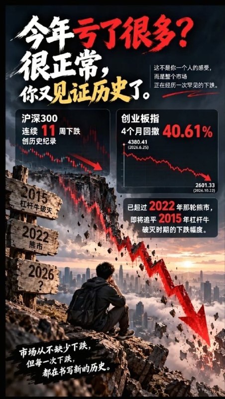 创业板约四个月跌去四成，近5000只A股下跌网友投稿：10月22日，A股三大指数集体收跌，全市场近5000只个股下跌