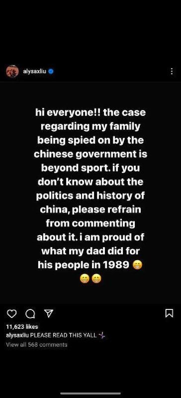 “美国选手刘美贤摘得花滑金牌，曾发文称为父亲在1989年做的事感到骄傲”2026年2月，美国华裔花样滑冰运动员刘美贤在 2026年米兰冬季奥运会 女子单人滑比赛中夺得金牌，为美国队赢得自2002年以来该项目的首枚奥运金牌