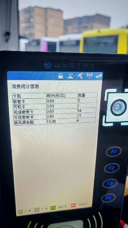 10月26日，山东省枣庄市，一名公交司机拍下照片记录当前的运营状况