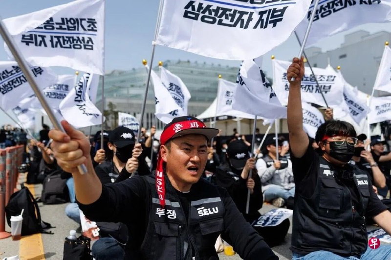 因不满只给每人发放230万人民币奖金，三星工会宣布罢工