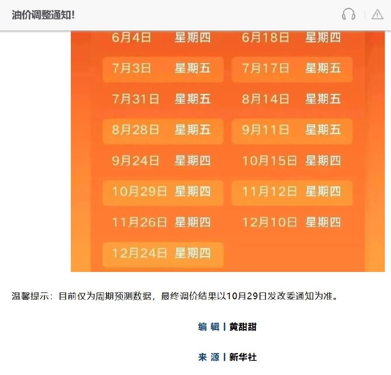 油价预涨引来怒骂，网友贴法国抗议画面：“学学”10月23日，一抖音视频转述官媒发布的油价预测消息：10月29日24时，国内油价预计每吨上调275元