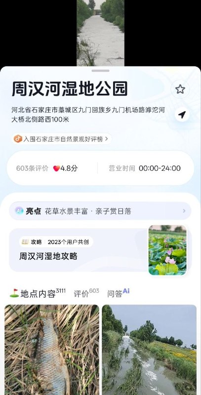 7月12日，河北石家庄，网友在周汉河湿地公园附近的一条河边拍到，河水变得异常混浊，水面上面漂浮着厚厚的白沫，并且散发恶臭