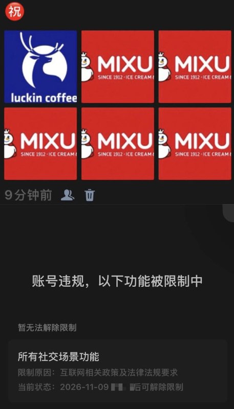 10月10日，微信朋友圈有大量网友用色彩拼图暗示青天白日满地红旗帜，隐晦庆祝中华民国国庆日，后被微信官方限制社交功能