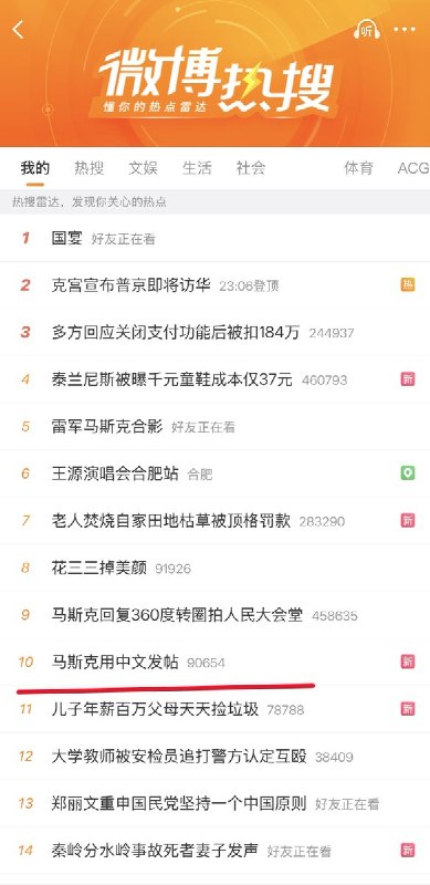在各大媒体纷纷下场、集体炒作#马斯克儿子中文发帖称儿子在学普通话#，但无一媒体展示原始贴文内容查看原文📝 引用推文:目前，“马斯克用中文发帖”冲上微博热搜不过没人敢提他回复的是谁🤗查看引用原文在各大媒体纷纷下场、集体炒作#马斯克儿子中文发帖称儿子在学普通话#，但无一媒体展示原始贴文内容查看原文📝 引用推文:目前，“马斯克用中文发帖”冲上微博热搜不过没人敢提他回复的是谁🤗查看引用原文