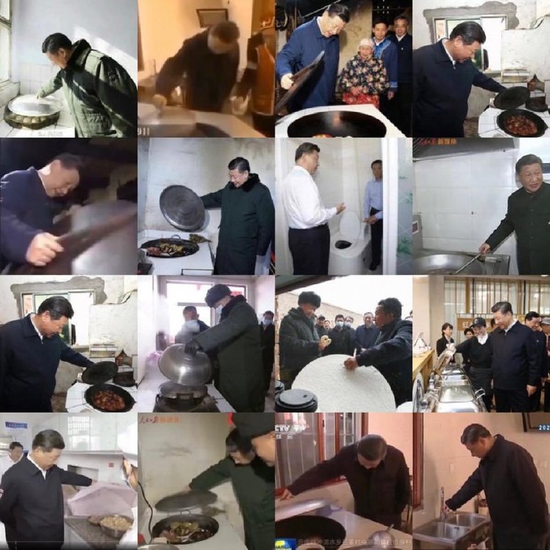 以前习主席爱“掀锅盖”，现在好像换了新爱好——开始研究水杯了，兴趣转移得挺快