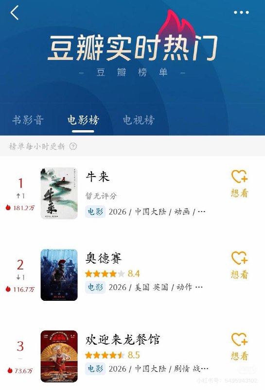 8月16日，有网友发现，霸榜豆瓣实时热门第一的《牛来》已被下架