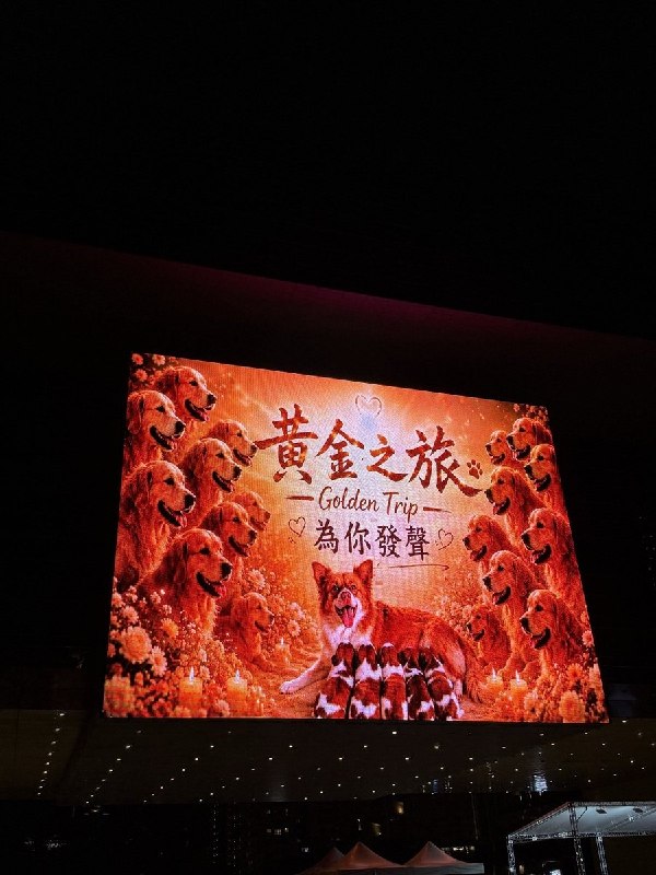 8月8日晚，台湾台中市政府前举行“为旺旺发声”声援活动