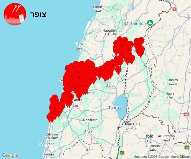 最新消息，伊朗至少发射了两波弹道导弹，以色列北部各地拉响警报